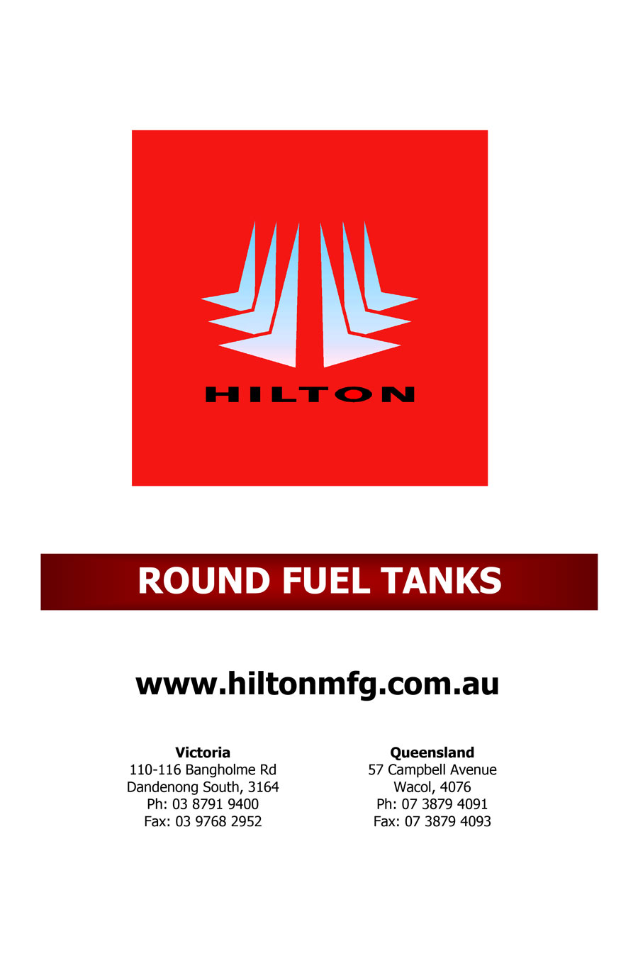 Round Fuel Tanks Hilton Manufacturing